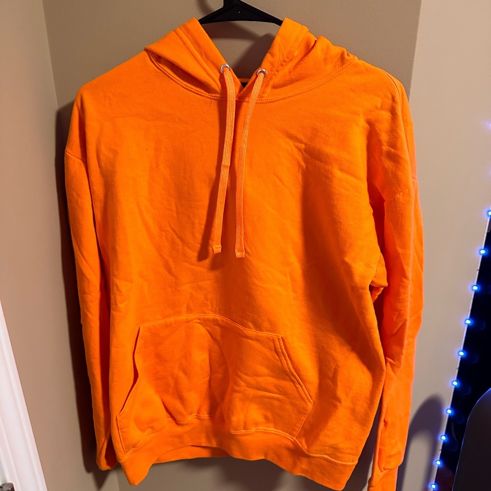 Athletic Works Solid Orange Sweatshirt